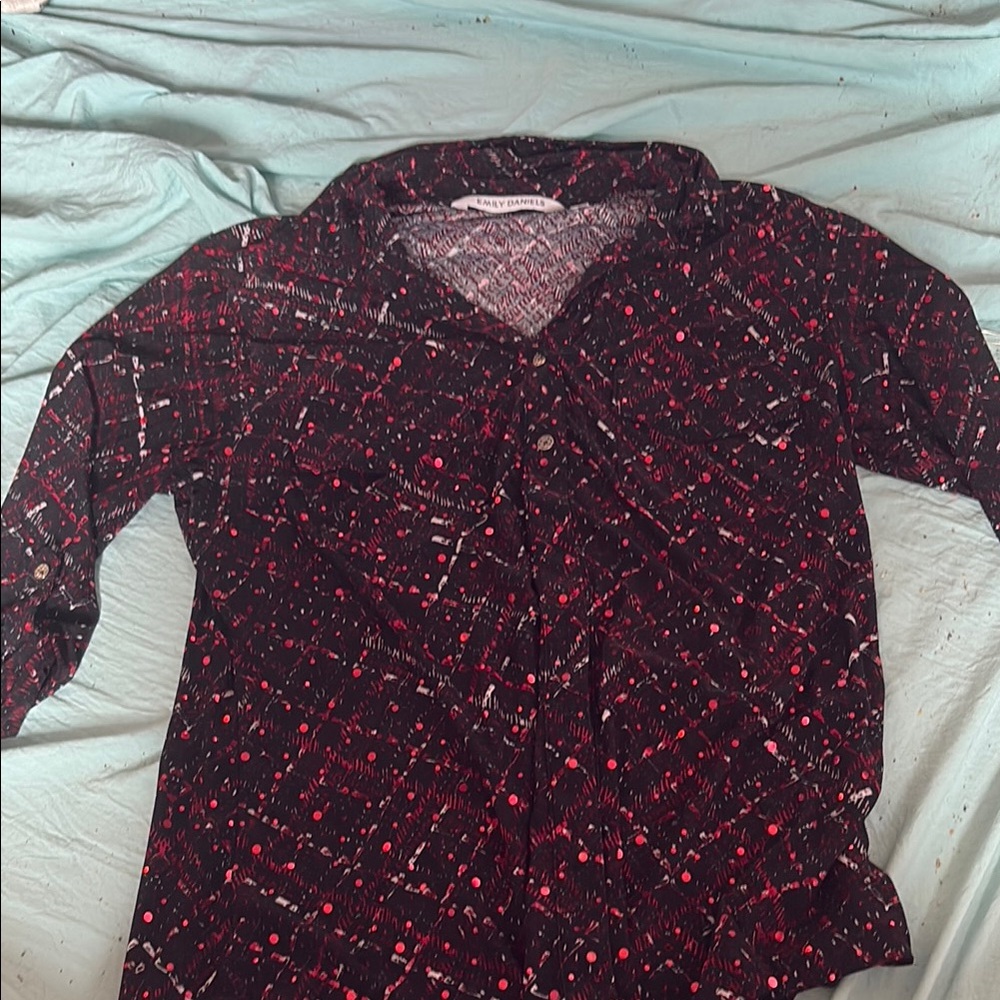 Stylish Women's Black and Red Top